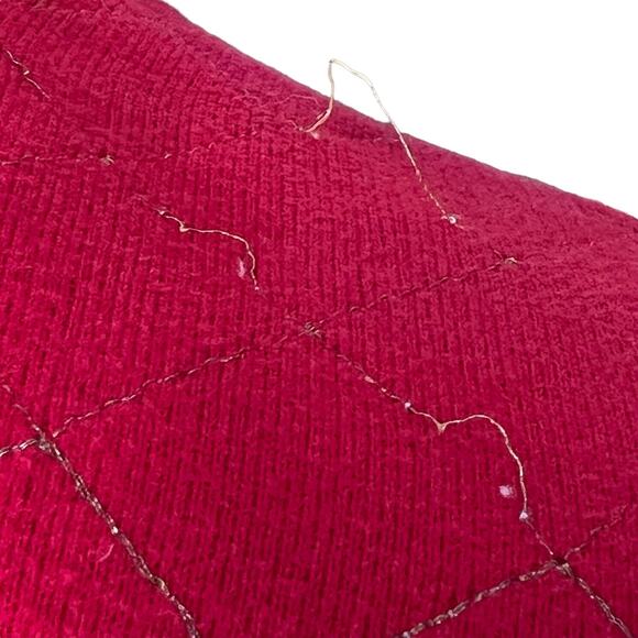 St. John Sport by Marie by Marie Gray 1/4 Zip Red Pullover Sweatshirt Size P - Picture 12 of 13